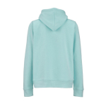 Dames hoodie van biologisch katoen 300 g/m² Bondi kleur lichtgroen achter weergave