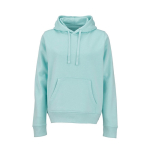 Dames hoodie van biologisch katoen 300 g/m² Bondi kleur lichtgroen vooraanzicht