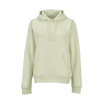 Dames hoodie van biologisch katoen 300 g/m² Bondi kleur pastel groen vooraanzicht