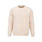 Unisex sweater kleur beige vooraanzicht