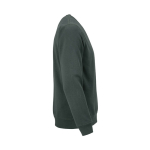 Unisex sweater kleur donkergroen tweede weergave
