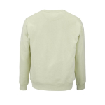 Unisex sweater kleur pastel groen achter weergave