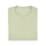 Unisex sweater kleur pastel groen tweede vooraanzicht
