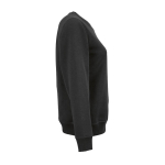 Katoenen dames sweater met ronde hals 300 g/m² Waikiki kleur zwart tweede weergave
