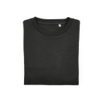 Katoenen dames sweater met ronde hals 300 g/m² Waikiki kleur zwart tweede vooraanzicht