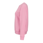 Katoenen dames sweater met ronde hals 300 g/m² Waikiki kleur roze derde weergave