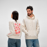 Katoenen dames sweater met ronde hals 300 g/m² Waikiki kleur beige sfeerweegave