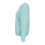 Katoenen dames sweater met ronde hals 300 g/m² Waikiki kleur lichtgroen derde weergave
