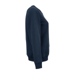 Katoenen dames sweater met ronde hals 300 g/m² Waikiki kleur marineblauw tweede weergave