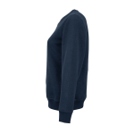 Katoenen dames sweater met ronde hals 300 g/m² Waikiki kleur marineblauw derde weergave