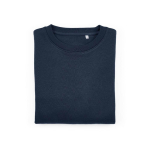 Katoenen dames sweater met ronde hals 300 g/m² Waikiki kleur marineblauw tweede vooraanzicht