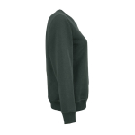 Katoenen dames sweater met ronde hals 300 g/m² Waikiki kleur donkergroen tweede weergave