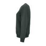 Katoenen dames sweater met ronde hals 300 g/m² Waikiki kleur donkergroen derde weergave