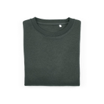 Katoenen dames sweater met ronde hals 300 g/m² Waikiki kleur donkergroen tweede vooraanzicht