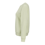 Katoenen dames sweater met ronde hals 300 g/m² Waikiki kleur pastel groen derde weergave