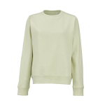 Katoenen dames sweater met ronde hals 300 g/m² Waikiki kleur pastel groen vooraanzicht