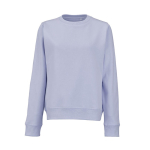 Katoenen dames sweater met ronde hals 300 g/m² Waikiki kleur pastel blauw vooraanzicht