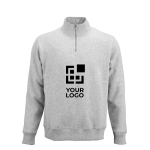 Unisex sweater van biologisch katoen met 1/4 rits 340g/m² Malibu hoofdweergave