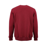 Katoenen unisex sweater met ronde hals 340 g/m² Nazaré kleur bordeaux achter weergave
