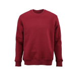 Katoenen unisex sweater met ronde hals 340 g/m² Nazaré kleur bordeaux vooraanzicht
