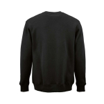 Katoenen unisex sweater met ronde hals 340 g/m² Nazaré kleur zwart achter weergave