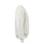 Katoenen unisex sweater met ronde hals 340 g/m² Nazaré kleur wit tweede weergave