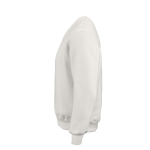 Katoenen unisex sweater met ronde hals 340 g/m² Nazaré kleur wit derde weergave