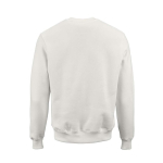 Katoenen unisex sweater met ronde hals 340 g/m² Nazaré kleur wit achter weergave