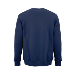 Katoenen unisex sweater met ronde hals 340 g/m² Nazaré kleur marineblauw achter weergave