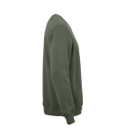 Katoenen unisex sweater met ronde hals 340 g/m² Nazaré kleur miliair groen tweede weergave