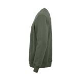 Katoenen unisex sweater met ronde hals 340 g/m² Nazaré kleur miliair groen derde weergave