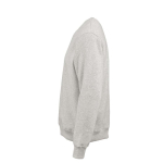 Katoenen unisex sweater met ronde hals 340 g/m² Nazaré kleur lichtgrijs gemarmerd derde weergave