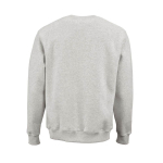 Katoenen unisex sweater met ronde hals 340 g/m² Nazaré kleur lichtgrijs gemarmerd achter weergave