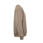 Katoenen unisex sweater met ronde hals 340 g/m² Nazaré kleur lichtbruin tweede weergave
