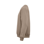 Katoenen unisex sweater met ronde hals 340 g/m² Nazaré kleur lichtbruin derde weergave