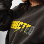 Katoenen unisex sweater met ronde hals 340 g/m² Nazaré kleur lila gedetailleerde weergave