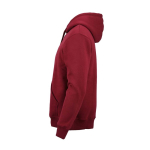 Unisex hoodie van biologisch katoen 340g/m² Tulum kleur bordeaux derde weergave
