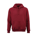 Unisex hoodie van biologisch katoen 340g/m² Tulum kleur bordeaux vooraanzicht