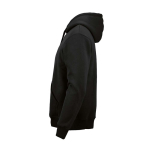 Unisex hoodie van biologisch katoen 340g/m² Tulum kleur zwart derde weergave
