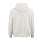 Unisex hoodie van biologisch katoen 340g/m² Tulum kleur wit achter weergave