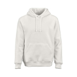 Unisex hoodie van biologisch katoen 340g/m² Tulum kleur wit vooraanzicht