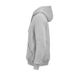 Unisex hoodie van biologisch katoen 340g/m² Tulum kleur gemarmerd grijs derde weergave