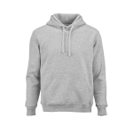 Unisex hoodie van biologisch katoen 340g/m² Tulum kleur gemarmerd grijs vooraanzicht