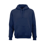 Unisex hoodie van biologisch katoen 340g/m² Tulum kleur marineblauw vooraanzicht
