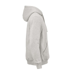Unisex hoodie van biologisch katoen 340g/m² Tulum kleur lichtgrijs gemarmerd tweede weergave
