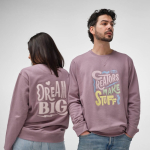 Unisex hoodie van biologisch katoen met French terry 300 g/m² Capri kleur lila tweede sfeerweergave