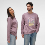 Unisex hoodie van biologisch katoen met French terry 300 g/m² Capri kleur lila sfeerweegave
