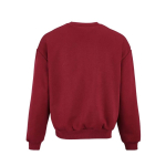 Unisex oversized sweatshirt van katoen 340 g/m² Whitehaven kleur bordeaux achter weergave