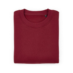 Unisex oversized sweatshirt van katoen 340 g/m² Whitehaven kleur bordeaux tweede vooraanzicht