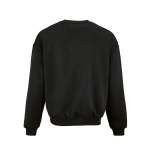 Unisex oversized sweatshirt van katoen 340 g/m² Whitehaven kleur zwart achter weergave
